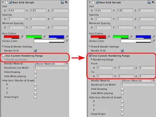 Screenshot of custom range in inspector