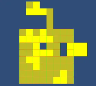 Screenshot from lights out game example