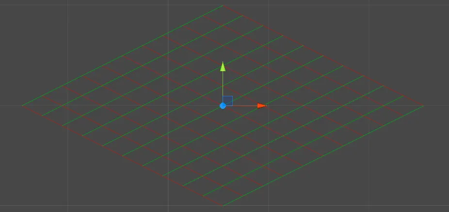 Screenshot of sheared grid