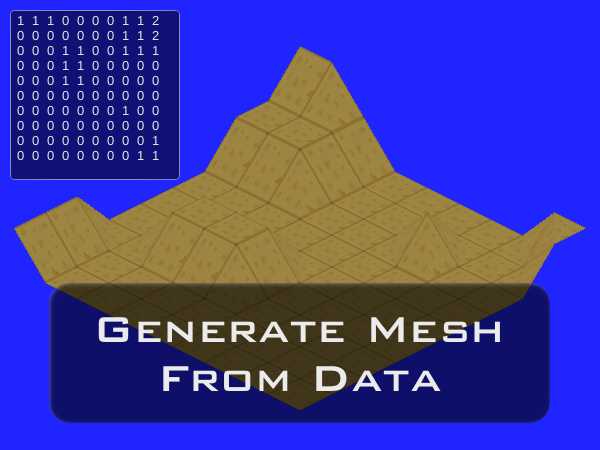 Example included: generate mesh from data