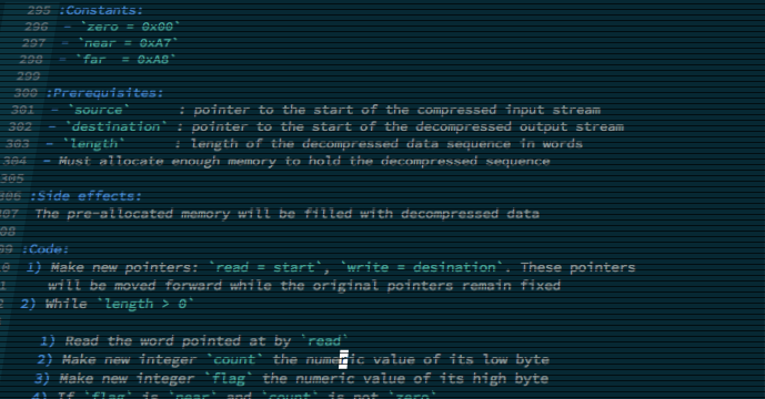 Game source documentation screenshot